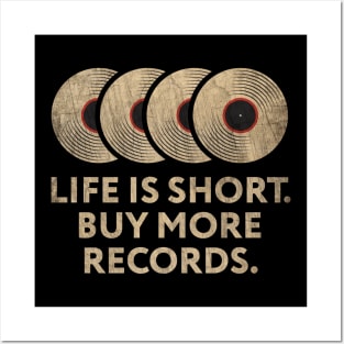 Life Is Short Buy More Vinyl Records Posters and Art